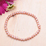 Dámský perlový náramek švestkové perly 5 mm
