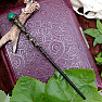 Magická hůlka Ochrana s malachitem