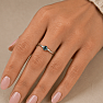 Stříbrný prsten se Swiss Blue topazem