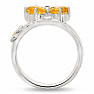 Citrín prsten stříbro Ag 925 R5046C