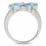 Topaz modrý prsten stříbro Ag 925 R5066BT