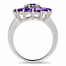 Ametyst prsten stříbro Ag 925 R5077A