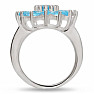 Topaz modrý prsten stříbro Ag 925 R5077BT