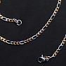 Řetízek figaro styl nerezová ocel v barvě stříbra a zlata 45,5 cm