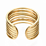 Dámský ocelový prsten Golden multistrand