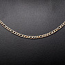 Řetízek figaro styl nerezová ocel v barvě zlata 45 cm