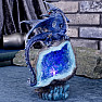 Soška svítící Kobaltový drak strážce