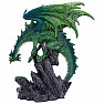 Soška Smaragdový drak na útesu