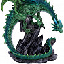Soška Smaragdový drak na útesu