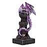 Soška drak Strážce věže fialový