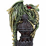 Soška drak Strážce věže zelený