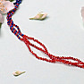 Lapis lazuli a červený onyx náhrdelník z broušených korálků