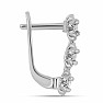 Náušnice stříbrné s broušenými diamanty Ag 925 058822 DIA