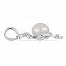 Přívěsek stříbrný s bílou perlou a zirkony Ag 925 09711 WP