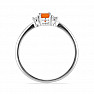 Prsten stříbrný s oranžovým opálem a zirkony Ag 925 015001 OROP