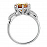 Prsten stříbrný s velkým broušeným nanozultanitem a zirkony Ag 925 015554 ZUL