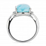 Larimar prsten stříbro  Ag 925 VR049759