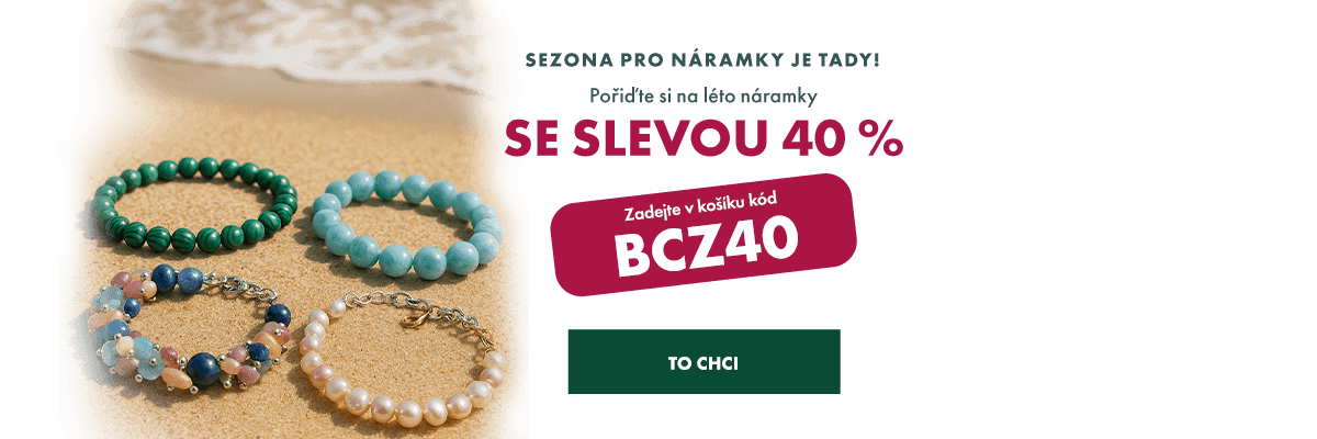 Náramky se slevou 40 % – léto a dovolená začíná stylově! 